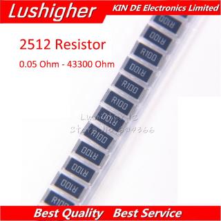 50PCS 2512 SMD Resistor 1W 1% 0.1R 0.1 0.05 49.9 1 22 0.5 12 4.7 10K 100 1.2K 39 240 3920 43200 ohm 0.1ohm R100 R10 0.05R 49R9