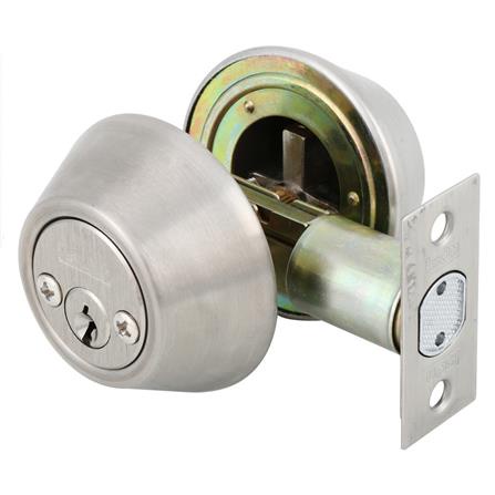 FREE HOME กุญแจลิ้นตาย 2 ด้าน ISON D7008 สีสเตนเลส กุญแจ Deadbolt ลูกบิดประตู กลอนประตู ลูกบิดกลอนปร