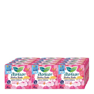 ราคาพิเศษ!! ลอรีเอะ ซอฟท์แอนด์เซฟ แมกซี่ ผ้าอนามัยแบบมีปีก 4 ชิ้น x 12 ห่อ Laurier Soft &amp; Safe Maxi Wing 4 pcs x 12 Pack