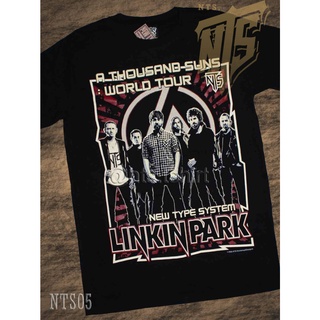 เสื้อยืดสวยๆNTS 05 Linkin Park ROCK เสื้อยืด เสื้อวง เสื้อดำ สกรีนลายอย่างดี ผ้าหนานุ่ม ไม่หดไม่ย้วย NTS T SHIRT S M L X