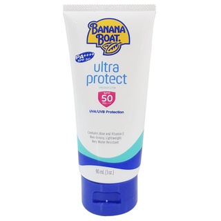 Banana Boat Ultra Protect Sunscreen SPF50 90ml บานาน่าโบ๊ท อัลตร้า โพรเทค ซันสกรีน ครีมกันแดด (1ชิ้น)