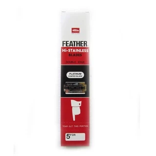ใบมีดโกน Feather 71-S ตราขนนก x 100 ชิ้น แบบ 2คม สำหรับโกนหนวด โกนผม Feather Shaving Razor Double Edge Blades from Japan