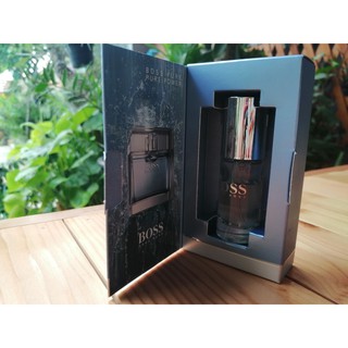 น้ำหอม BOSS HUGO BOSS PURE FOR MEN EAU DE TOILETTE NATURAL SPRAY VAPORISATEUR  6 ML. 0.2FL.OZ.