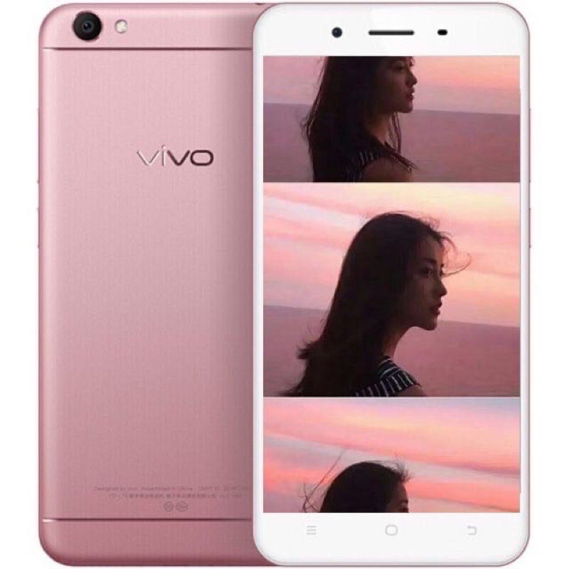 Lucky mobile shop VIVO Y55 โทรศัพท์มือถือ สมาร์ทโฟน อิเล็กทรอนิกส์ จอ5นิ้ว ฟรีเคสใส+ฟิล์ม(16GB)