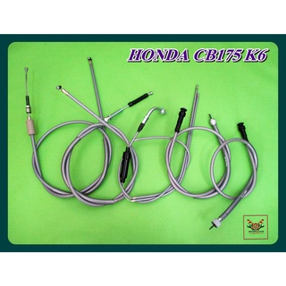 HONDA CB175K6 CABLE SET // TACHOMETER 93.5 cm &amp; CLUTCH 122 cm &amp; BRAKE 120 cm &amp; THROTTLE 102 cm &amp; SPEEDOMETER 98 cm.