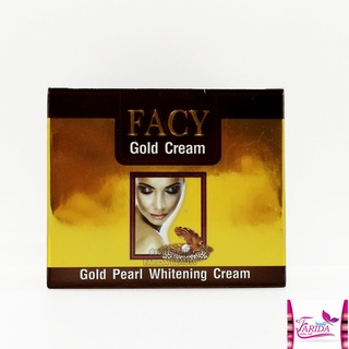 🔥โปรค่าส่ง25บาท🔥 Facy Gold Cream Gold Pearl Whitening Cream 30g. เฟซี่ โกล์ด เพร์ล ไวท์เทนนิ่งครีม