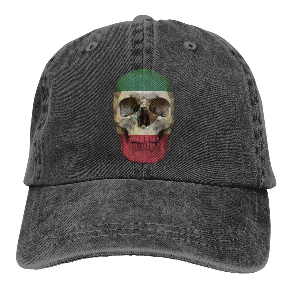 กีฬาและสันทนาการ Mexico Skull Flag Biker Mc Banner Casual และอเนกประสงค์ Snapback หมวก