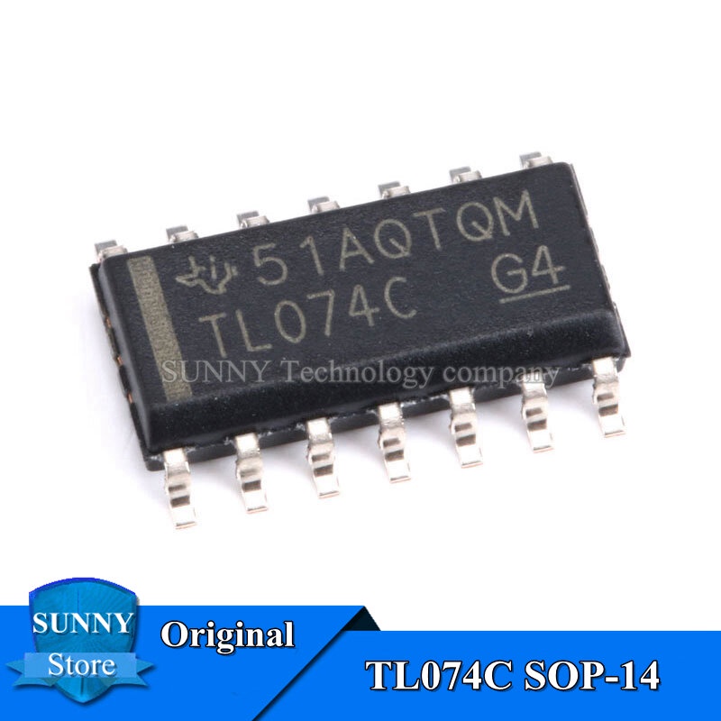 SOP-14 TL074C TL074CDR 10 ชิ้น TL074 SOP14 IC Operational เครื่องขยายเสียงช่องเดียวใหม่ pxb1