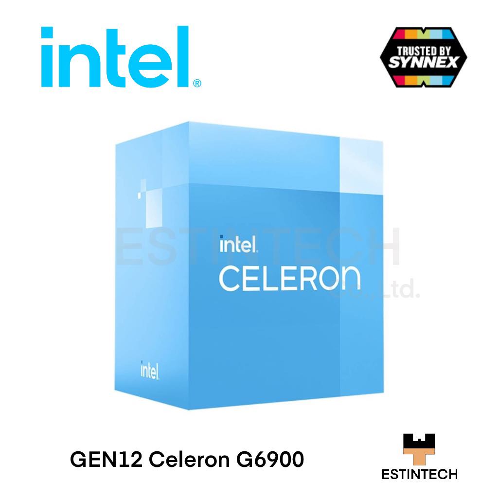 CPU (ซีพียู) INTEL 1700 CORE Celeron G6900 3.4 GHz 2C/2T ของใหม่ประกัน 3ปี