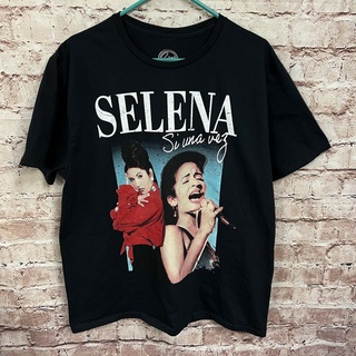 แขนสั้นcrew neckเสื้อยืด พิมพ์ลาย Selena Quintanilla Si Once Cl Xl Tejano Music สําหรับผู้ชายS-XXXXL