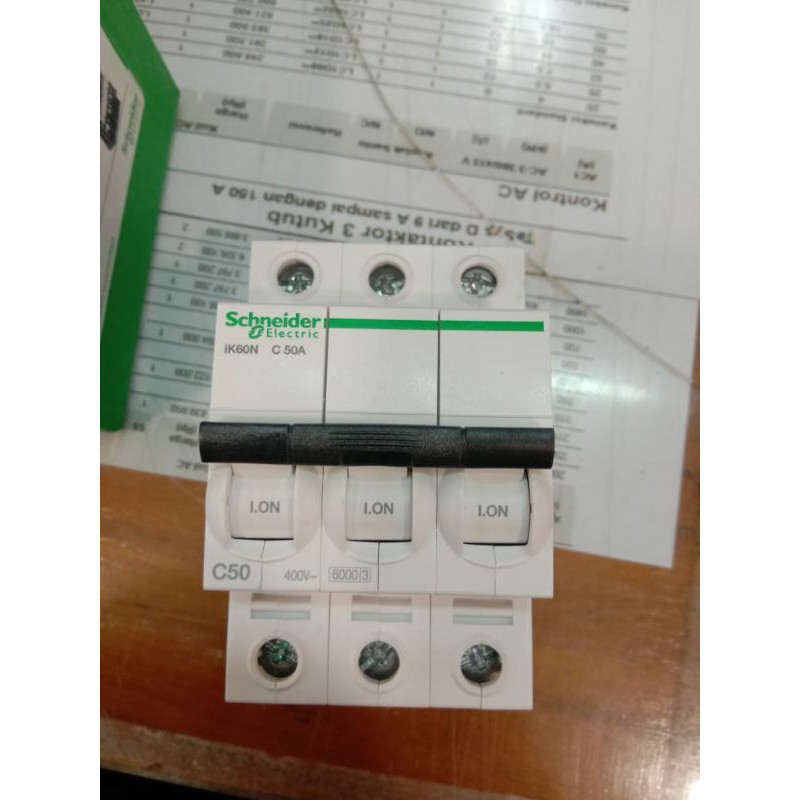 SCHNEIDER MCB ชไนเดอร์ IK60N 3P 50A 63A 6kA