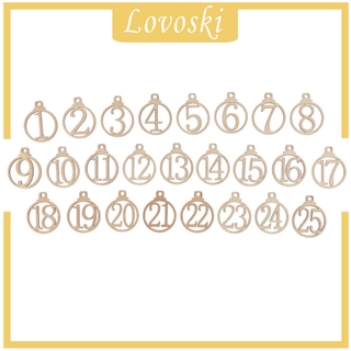 ( Lovoski ) จี้ป้ายแท็กตัวเลข 1-25