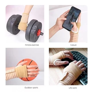 สายรัดข้อมือ กันการสึกหรอ กันความร้อน สําหรับเล่นกีฬา ยกน้ําหนัก กลางแจ้ง