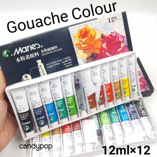 สีน้ำ สี GOUACH water color 12ml.×12สี