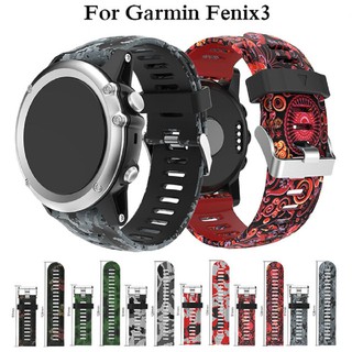 สายนาฬิกาข้อมือสายซิลิโคนสำหรับ Garmin Fenix 3