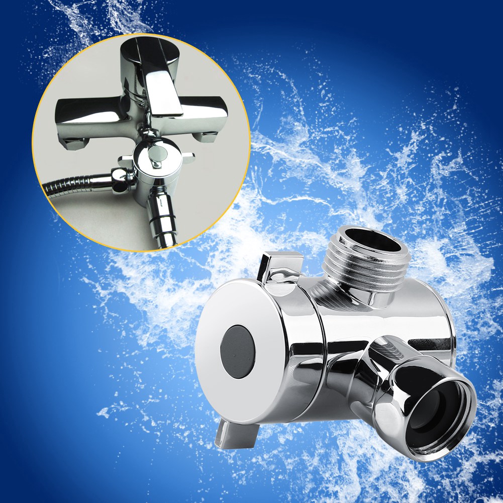 3 Way Shower Head Diverter Valve G1/2" Switch Adapter Valve สําหรับโถสุขภัณฑ์