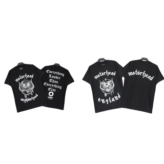 เสื้อยืดสําหรับผู้ชาย Motorhead x Neighborhood สีดํา | เสื้อยืดพิมพ์ลายผลไม้ทรงหลวม