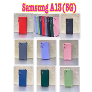 Samsung A13（5G）✨พร้​อมส่งใน🇹🇭✨เคสTPUนิ่มสีพื้นปุ่มสี For Samsumg Galaxy A13（5G）