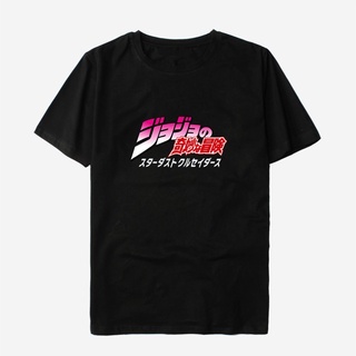 [S-5XL]『ขายดี』เสื้อยืดแขนสั้น ผ้าฝ้าย พิมพ์ลายกราฟิก JojoS Bizarre Adventure สไตล์ญี่ปุ่น สําหรับเล่นกีฬา