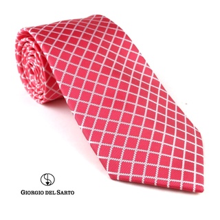 Giorgio Del Sarto Necktie Pink Fabric Texture เนคไทสีชมพูมีเท็กเจอร์