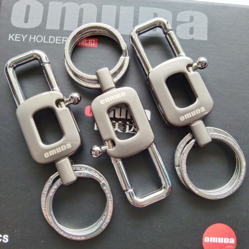 พวงกุญแจ แบรนด์ OMUDA แท้ รุ้น8026 (พร้อมห่วง2ชิ้น) พวงกุญแจรถยนต์ พวงกุญแจมอไซด์ พวงกุญแจกระเป๋าสวยๆ