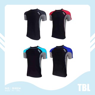 TBL เสื้อยืดว่ายน้ำ 91624 แขนสั้น ใส่ออกกำลังกายได้ ใส่วิ่งได้ พร้อมส่ง เสื้อยืดดีมาก ยืดหยุ่นได้ดีเข้ารูปทรง แนวSport