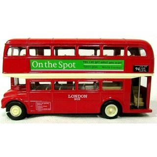 โมเดลรถ WELLY  NO.39670  London Bus รถเมล์สีแดง จำลองเหมือนจริง ผลิตจากโลหะผสม Diecast Model