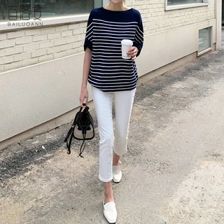 QKshop สายออฟฟิตต้องจัด📣📣 เสื้อลายทางสไตล์ดูดี ให้ลุคดูน่ามองมากๆ สีไหนก็สวยอ่ะแม๊✨️✨️