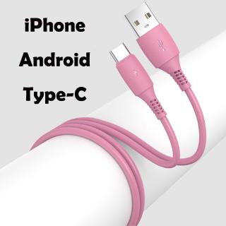 สายชาร์จ รุ่น 3A แบบ Micro Type-C USB compatible with for IPhone สายชาร์จสำหรับไอโฟน 1M