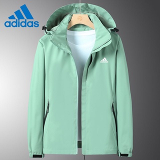 ADIDAS เสื้อแจ็กเก็ตคาร์โก้ลําลอง มีฮู้ด แต่งซิป คุณภาพสูง แฟชั่นฤดูใบไม้ผลิ และฤดูใบไม้ร่วง สําหรับผู้หญิง 2022