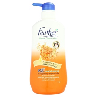 🔥ดีสุดๆ!! ﻿FEATHER แฟซ่าแชมพู สูตรจัดทรงง่ายไม่ชี้ฟู 480 มล. 🚚พร้อมส่ง!! 💨