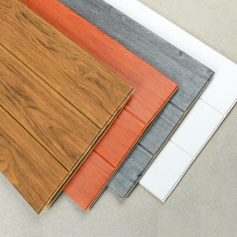 Wallfoam/WALLSTICKER/WALLBATA/CHEAP Wallfoam/3D Wallfoam พร้อม Log Wood Motif