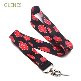 Glenes สายคล้องโทรศัพท์มือถือ ลายการ์ตูนนารูโตะ เมฆ สีแดง อุปกรณ์เสริม สําหรับห้อยโทรศัพท์มือถือ บัตรประจําตัว บัตรประจําตัวประชาชน