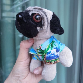 #ตุ๊กตา #หมาปั๊ก #DOUG THE #PUG ขนาด6นิ้ว งานสวย ป้ายชัด ขนนุ่ม ท่านั่ง น่ารักสุดๆ ใส่เสื้อฮาวาย ถอดได้ #ลิขสิทธิ์แท้ 😍