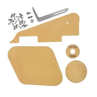 1set Cream Pickguard /Bracket/Screws for LP Style Guitar Replacement