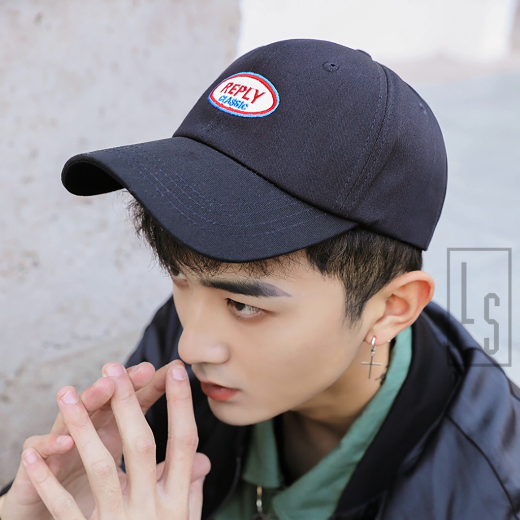 หมวก Ulzzang ปัก Reply - หมวกปักสําหรับทั้งชายและหญิง