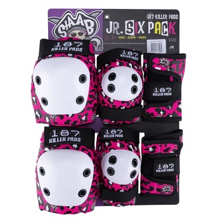 ชุดสนับ 187 killer - Six Packs Staab Pink  JR