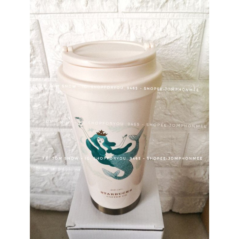 2020 Starbucks Thailand SS Elma Tumbler White Siren