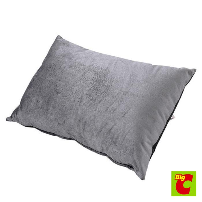เบสิโค สีเทาBESICO หมอนอิง 12ผ้าเวลเวท ขนาดx 18นิ้ว CushionVelvet Size12 x18 inches Gray