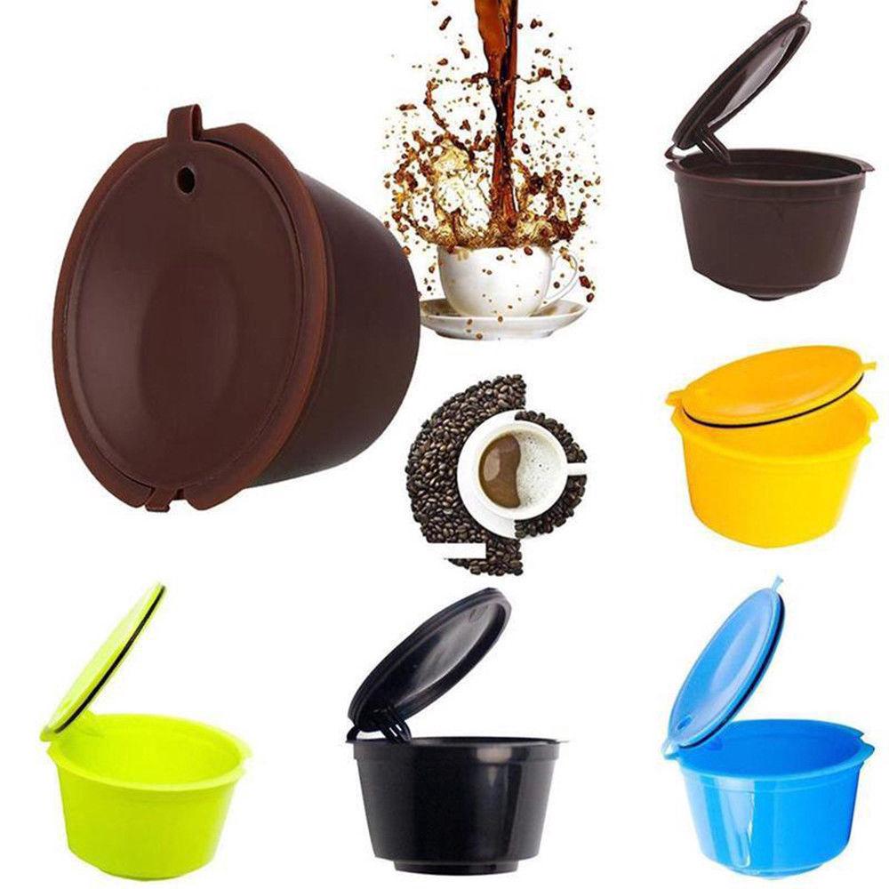 ถ้วยแคปซูลชงกาแฟ แบบนำมาใช้ใหม่ได้ สำหรับเครื่องชงเนสกาแฟ Dolce Gusto (5 สี)