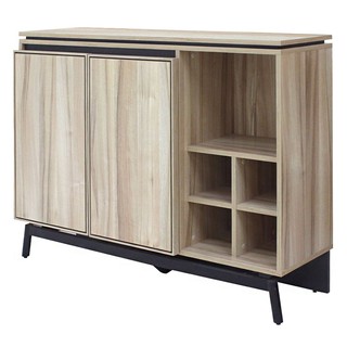 Storage cabinet CABINET SWING DOOR C-120 AROMA OAK Multipurpose furniture Home &amp; Furniture ตู้เก็บของ ตู้บานเปิด BURO HA