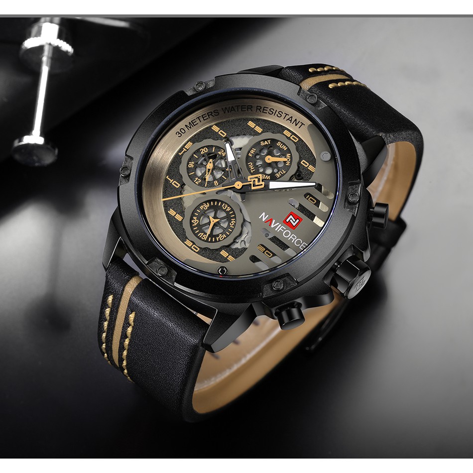 นาฬิกาข้อมือ นาฬิกา naviforce แท้ รุ่น NF9110 ของแท้ 100% กันน้ำ 30 เมตร รับประกัน 1 ปี สินค้าอยู่ใน