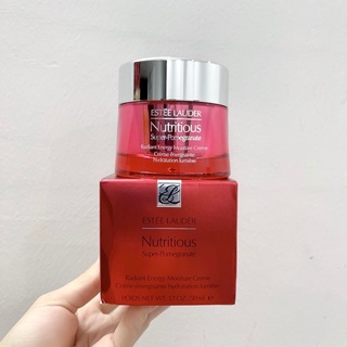 Estee Lauder Pomegranate Mid and Night Cream Red Oxidation Night 50 ml  Estee Lauder ครีมทับทิมกลางวัน และกลางคืน ป้องกันออกซิเดชั่น สีแดง 50 มล.