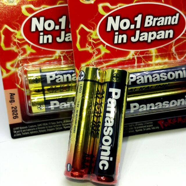 (แจกโค้ด20%กรอก INC889TYช่องโค้ดช้อปปี้)( Pana AAA / 6 ก้อน . )  ถ่าน Panasonic ALKALINE aaa (1.5V) ของเเท้