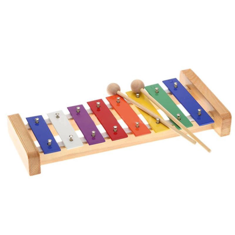 ammoon Musical Xylophone Piano Wooden Instrument for Children Kids Baby Music Educational Toys with 2 Mallets