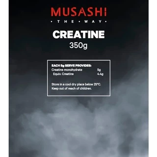 Musashi Creatine 350g ครีเอทีนผง เสริมประสิทธิภาพการออกกำลังกาย ไม่มีรสชาติ (สินค้าใหม่)