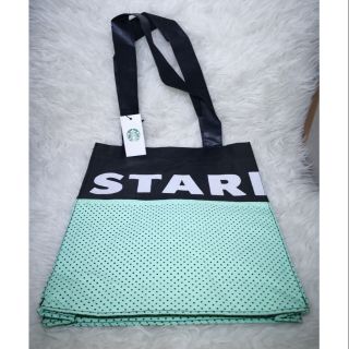 กระเป๋า Black &amp;​ Pastel Tote Bag Tyvek Starbucks Thailand 2017