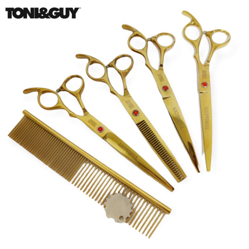 กรรไกรตัดขนสุนัขและแมว ขนาด 7นิ้ว Toni&guy (มีกระเป๋า)