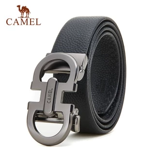 Camel เข็มขัดหนังวัวแท้ 100% สําหรับผู้ชาย