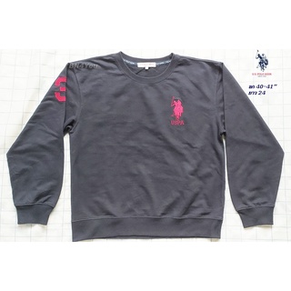 U.S.POLO ASSN เสื้อสเวตเตอร์-สีกรมท่า ไซส์ 40-41" ของแท้ แบรนด์ USA (สภาพเหมือนใหม่)